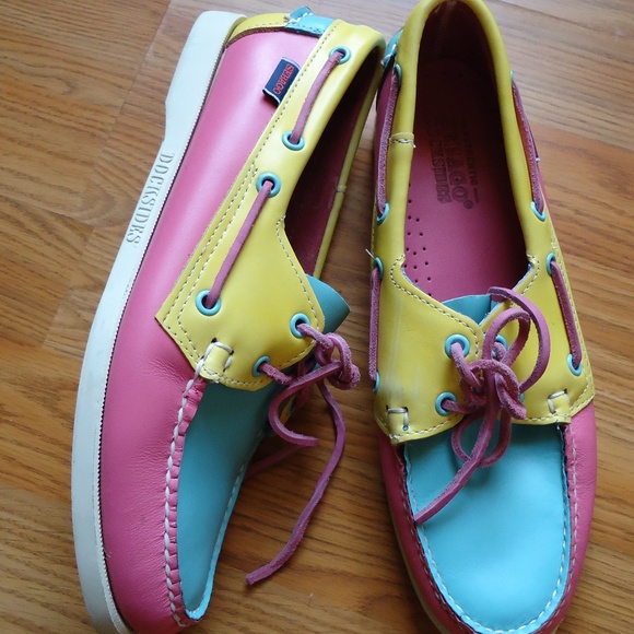 sebago docksides leather boat shoes